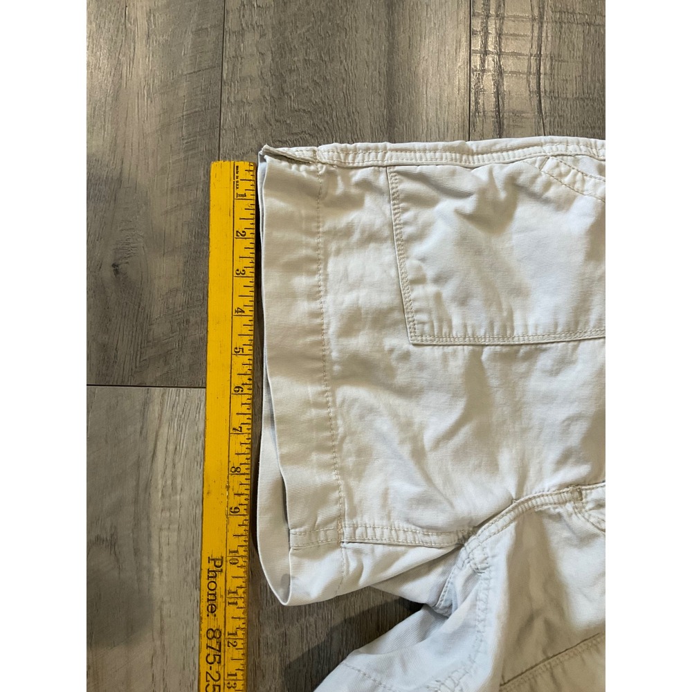 Polo Jeans Co Ralph Lauren Womens Khaki Utility Shorts Size 4 Cotton Off White - Picture 6 of 7